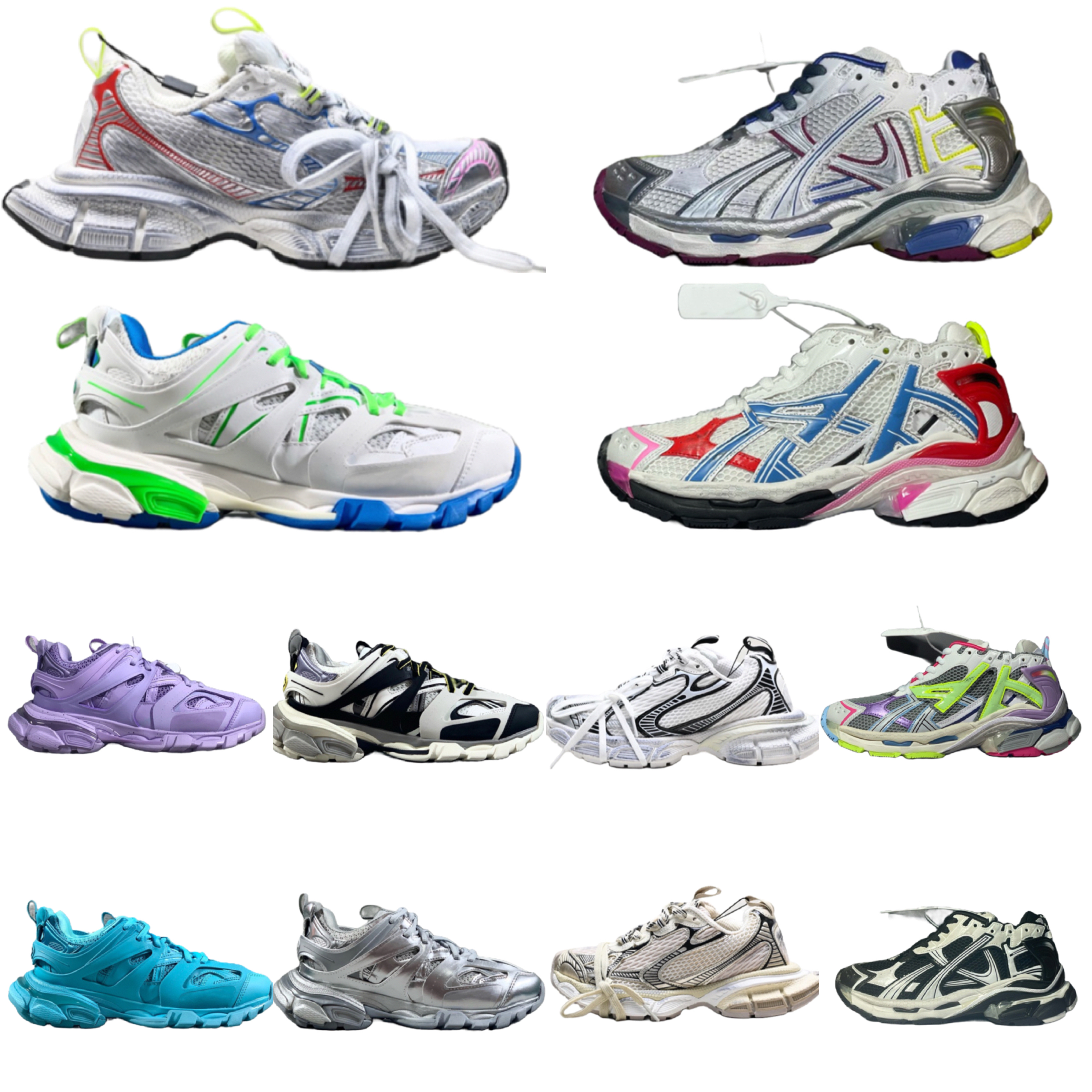 Track Led 3.0 3XL Designer Runners 7.5 7.0 Men Women Dress Shoes Sneakers Black Blue Red White Trainers Casual Shoes Phantom Sports Shoes Triples Runner Sneaker
