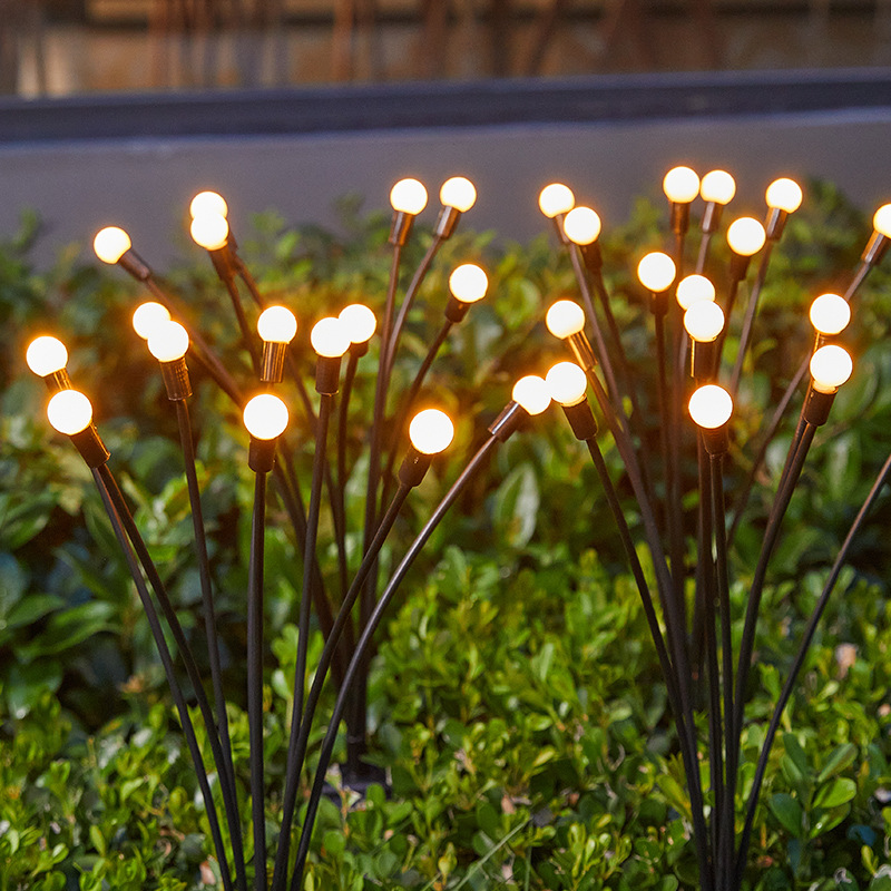 Solar garden light firefly outdoor lawn light home balcony garden greenery ambient light rural waterproof light