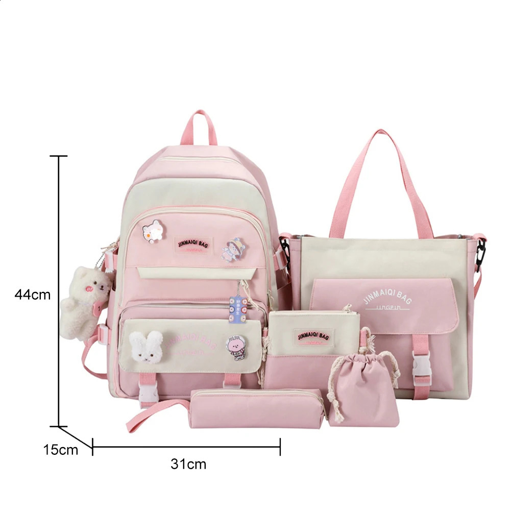 Japanese high school girl backpack Kawaii cute Mochila teenage student 240724