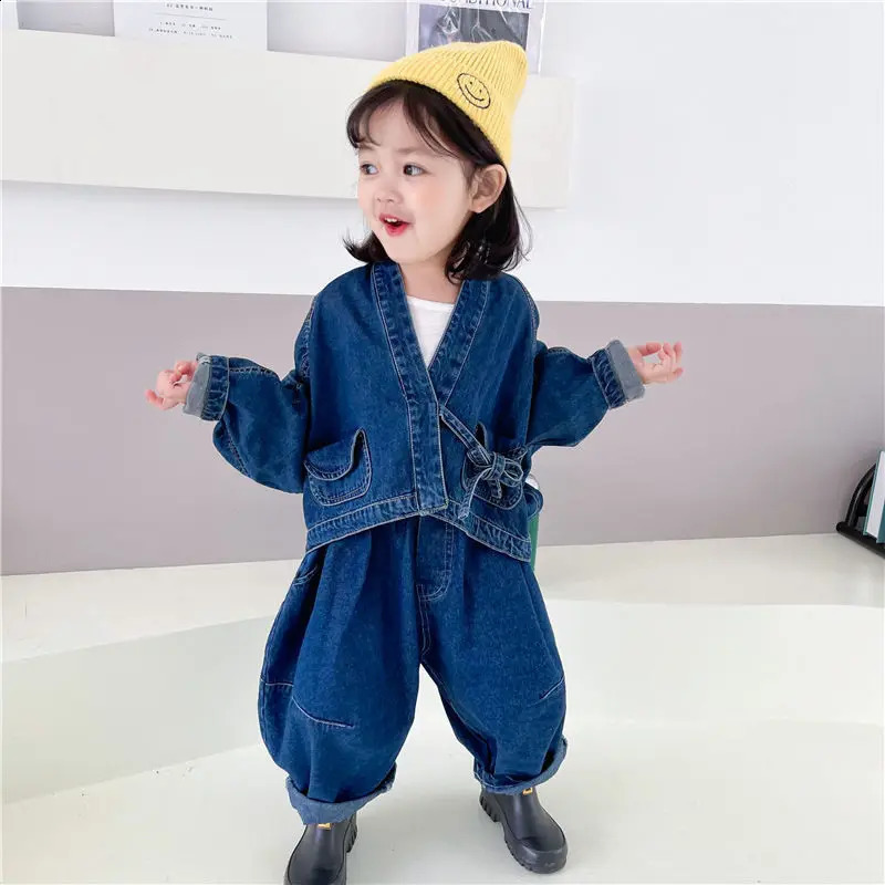 Children Clothes Kids Suit demin jacketjeans Pant Winter Spring baby Boys clothing set Tracksuit outfit 2-8 years 240913