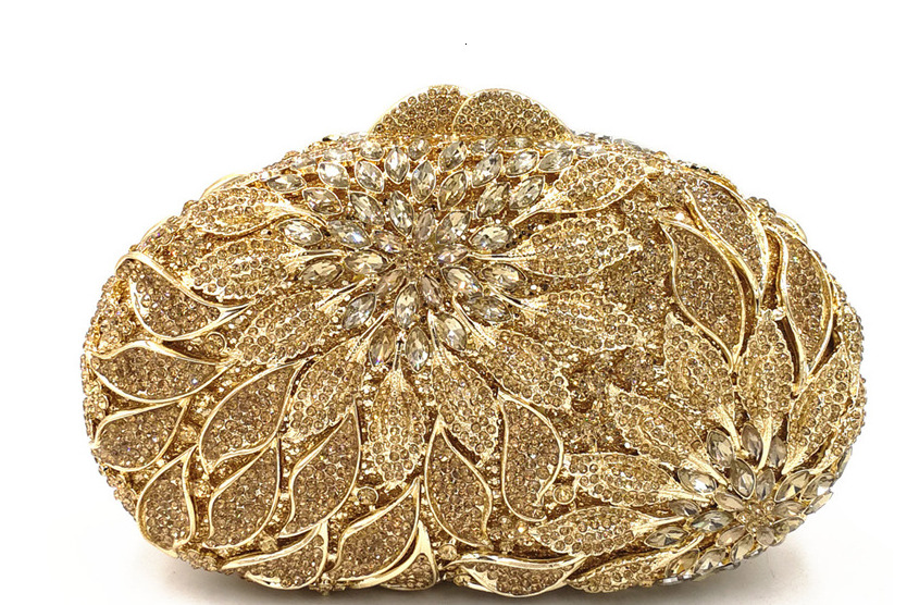 Lady Orange Dia Evening Clutches XIYUAN Crystal Wedding Bridal Handbags Fashion Ladies Rhie Party Purses Minaudiere