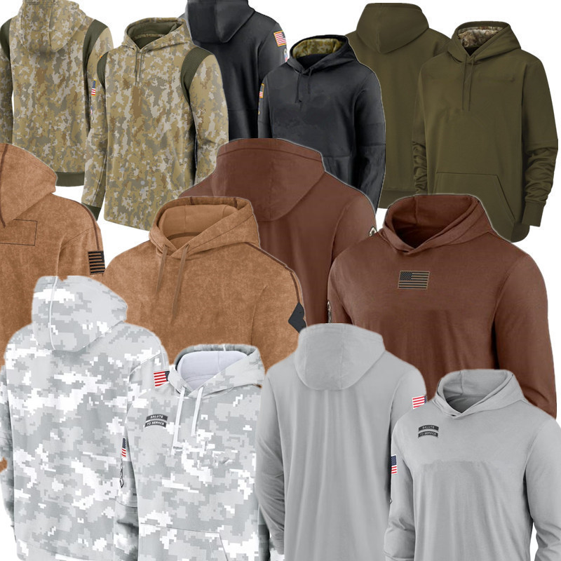 Brown Gray Arctic Camo 2024 Salute to Service Pullover Hoodie Men women youth Kids