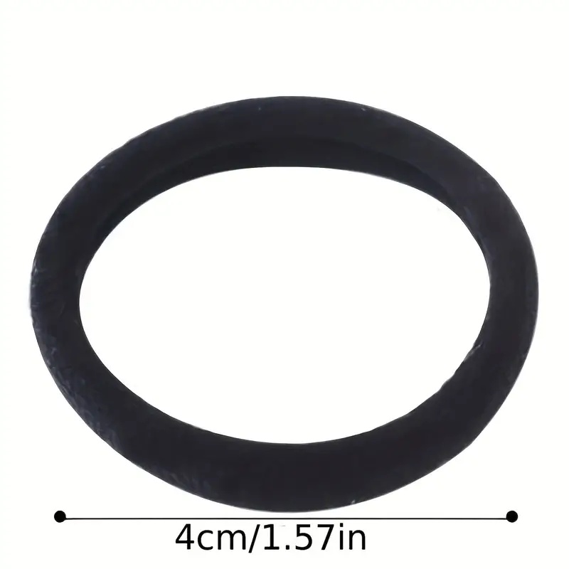 High-Stretch Black Hair Tie - No Sewing Seamless Rubber Hair Accessory