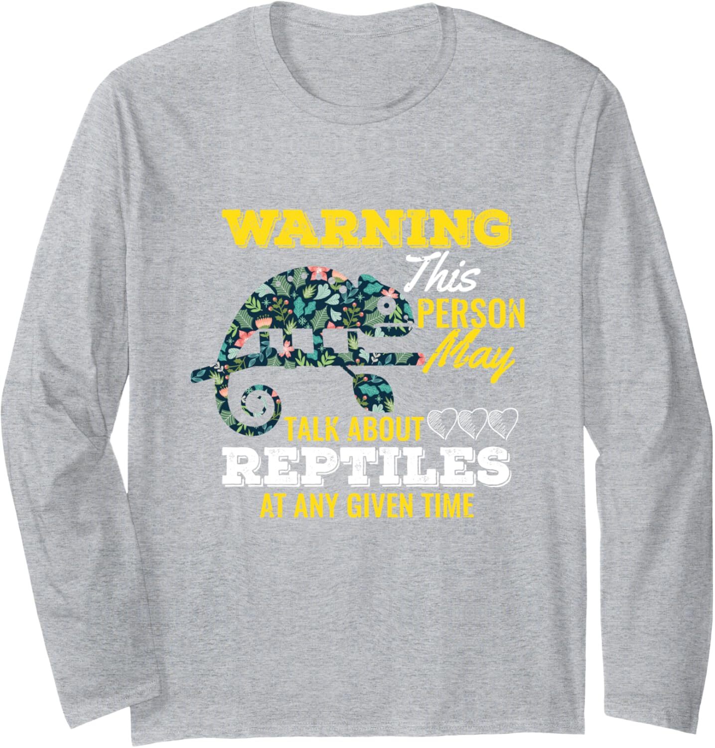 Long Sleeve Shirts for Men sweatshirt Funny Gift Idea for Reptile Lover Cute Trendy Long SleeveTee Streetwear Casual tops clothes