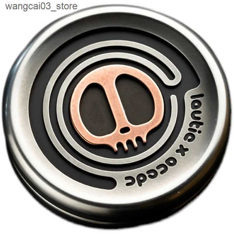 Decompression Toy ACEdc Devil Milk Cap Magnetic Haptic Coins Fidget Spinner Metal Fidget Toys ADHD Hand Spinner Autism Sensory Decompression Toys L240