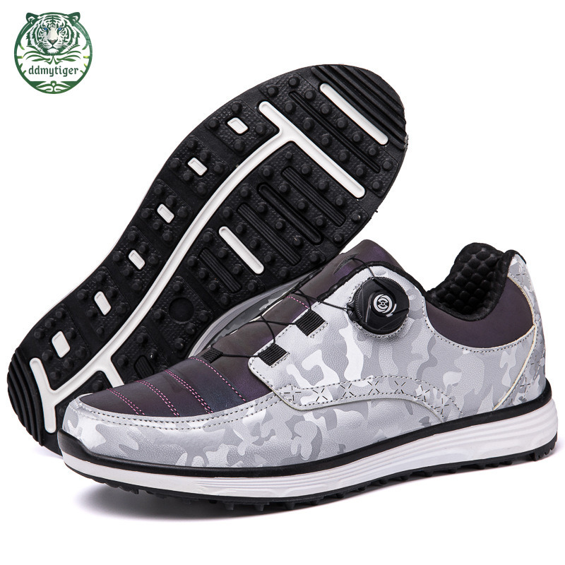 ddmytiger New plus size for couples, outdoor casual shoes, rotating button golf sports shoes A ddmythur