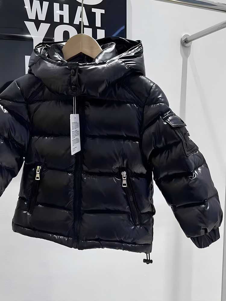 Down Coat Kids Children's down jacket off cap short winter thickening boys and girls children warm three anti-bright coat tide Q240924