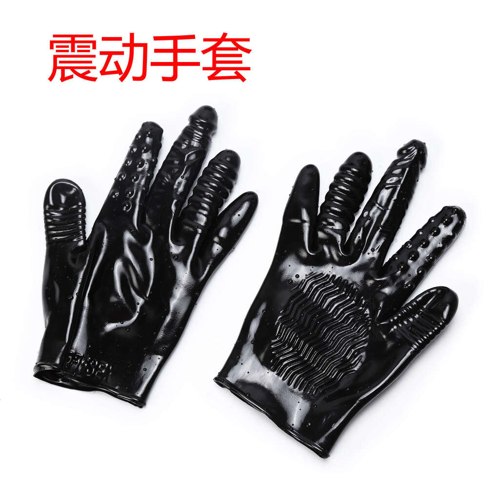 Factory store wholesale sex toys, vibrating finger covers, PVC vibrating penis gloves, toys, women's masturbation products