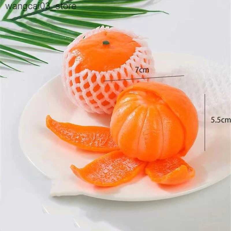 Decompression Toy Squishy Kawaii Tangerine Work study Fidget Toys Squishies Slow Rising Stress Relief Squeeze Toys for Kids Charisma Gift L240910