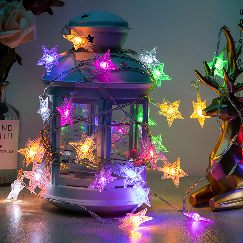 Romantic little star LED Star Lights Camping Ambient String Lights Christmas Outdoor Patio Festival Decoration Lights Battery