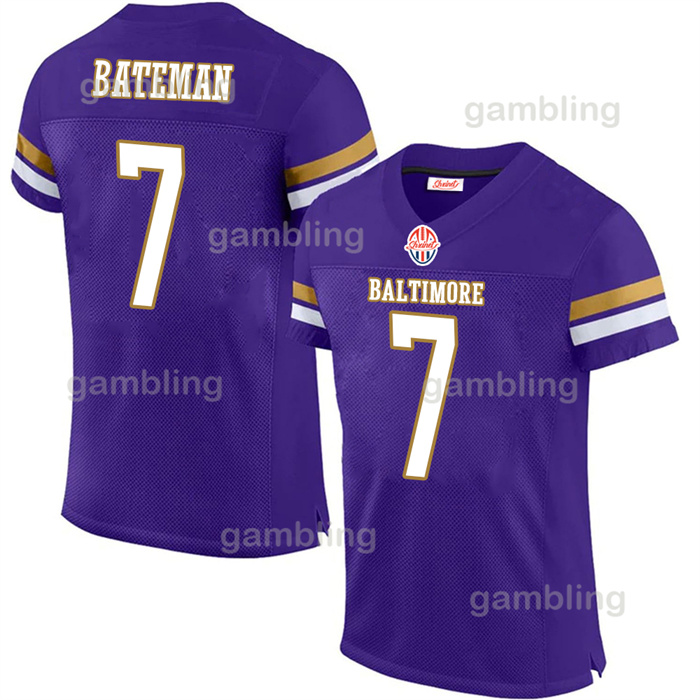 2024 Custom Derrick Herny 8 Lamar Jacksons Football Jersey Mens/Womens/Youth Customized Any Name Number Jerseys Wear