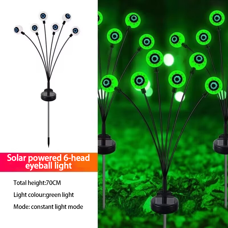 Halloween Solar Eyeball Ground String Ghost Eye Lights Outdoor Patio Lawn Party Holiday Decoration
