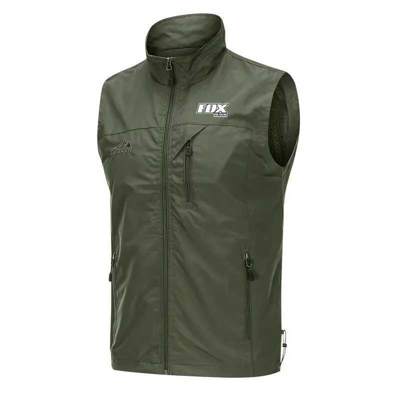 FOX RIDE racing sleeveless waterproof bicycle jacket mens MTB windbreaker bicycle clothing motorcycle jacket Gilet Ciclismo Y240924
