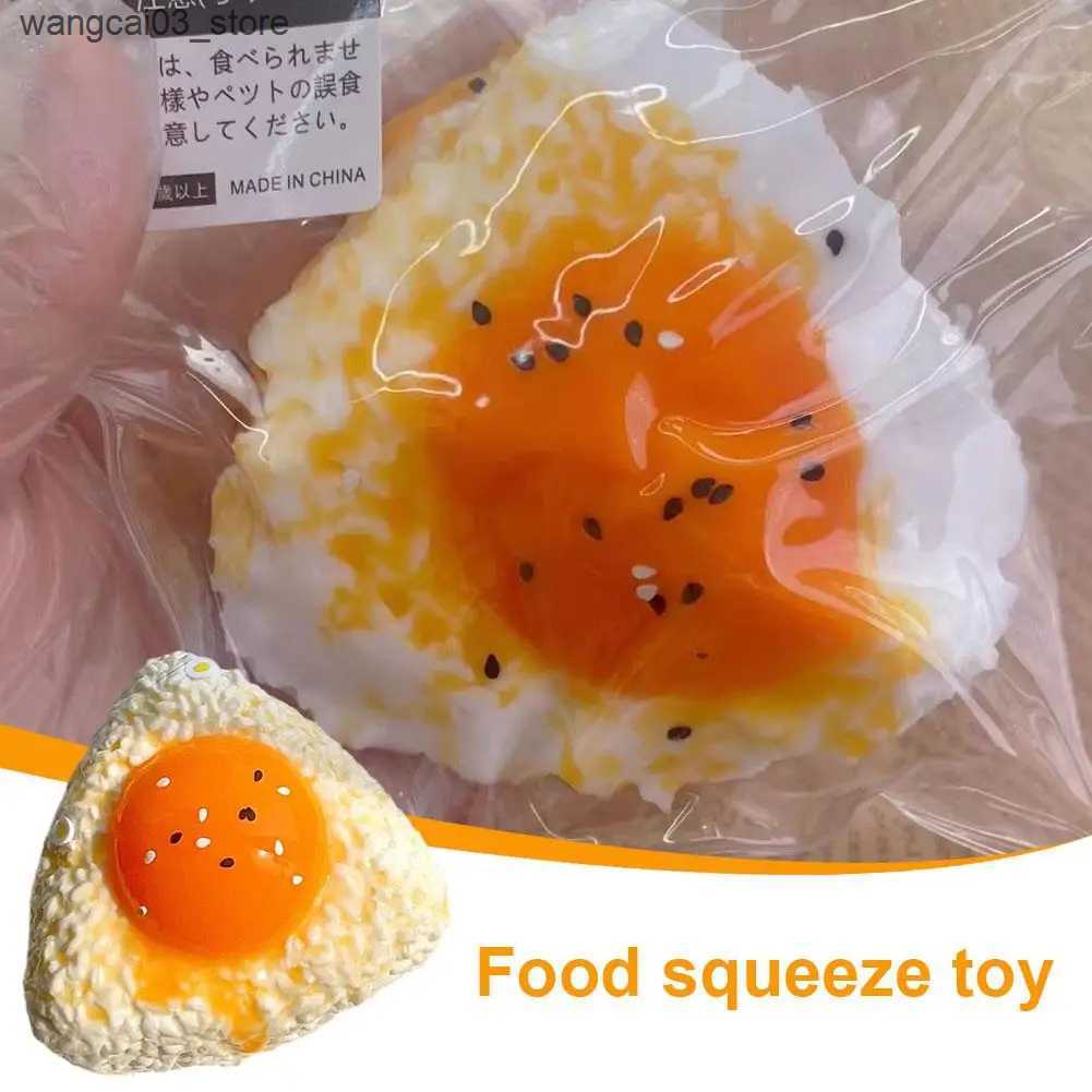 Decompression Toy Squeeze Toy Soft Egg Yolk Rice Ball Tpr New Fidget Toy Stress Relief Novelty Gift For Kids Adults N9m1 L240910
