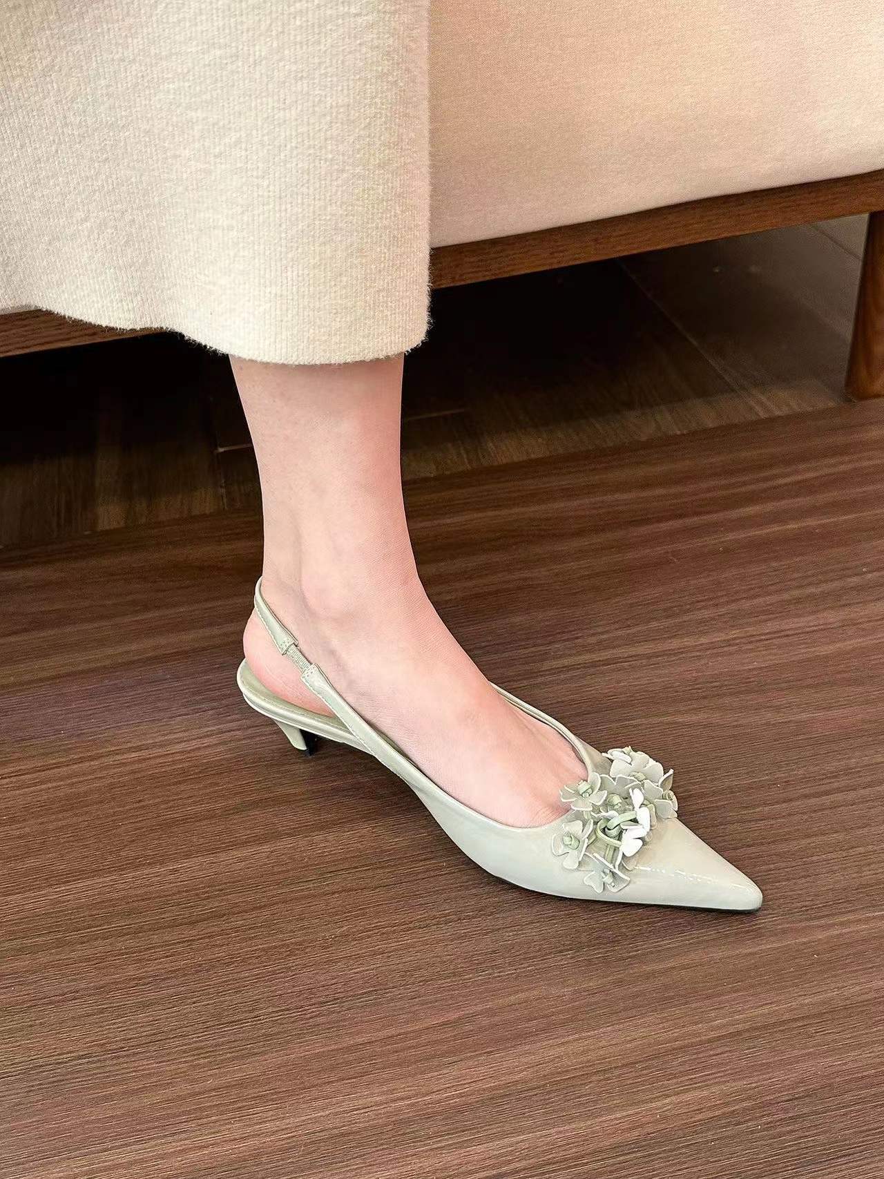 High Heel Stiletto Shoes for Women - Versatile Dress Wear, Pointed Toe, Patent Leather, ral Design, Free Shipping f55d