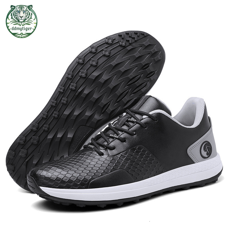 ddmytiger Large size golf shoes waterproof, non slip, nail free shoes, outdoor casual sports for men, straight A ddmythur