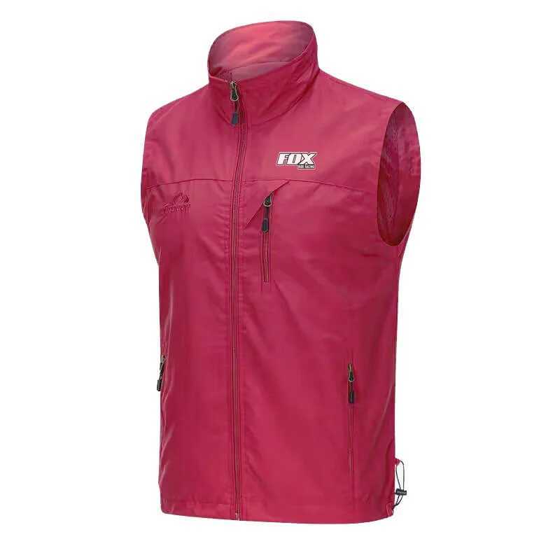 FOX RIDE racing sleeveless waterproof bicycle jacket mens MTB windbreaker bicycle clothing motorcycle jacket Gilet Ciclismo Y240924