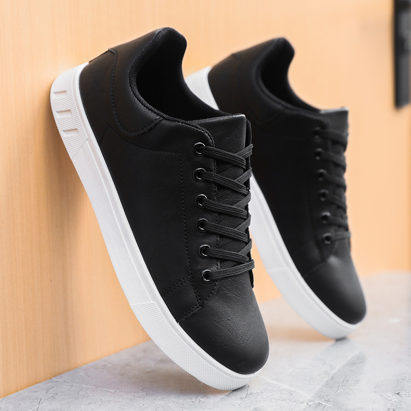 Men Casual Shoes Plus Size Fashion Versatile Soft Sole Flat Bottom Simple Design Trendy Shoes Triple Black Brown Free shipping