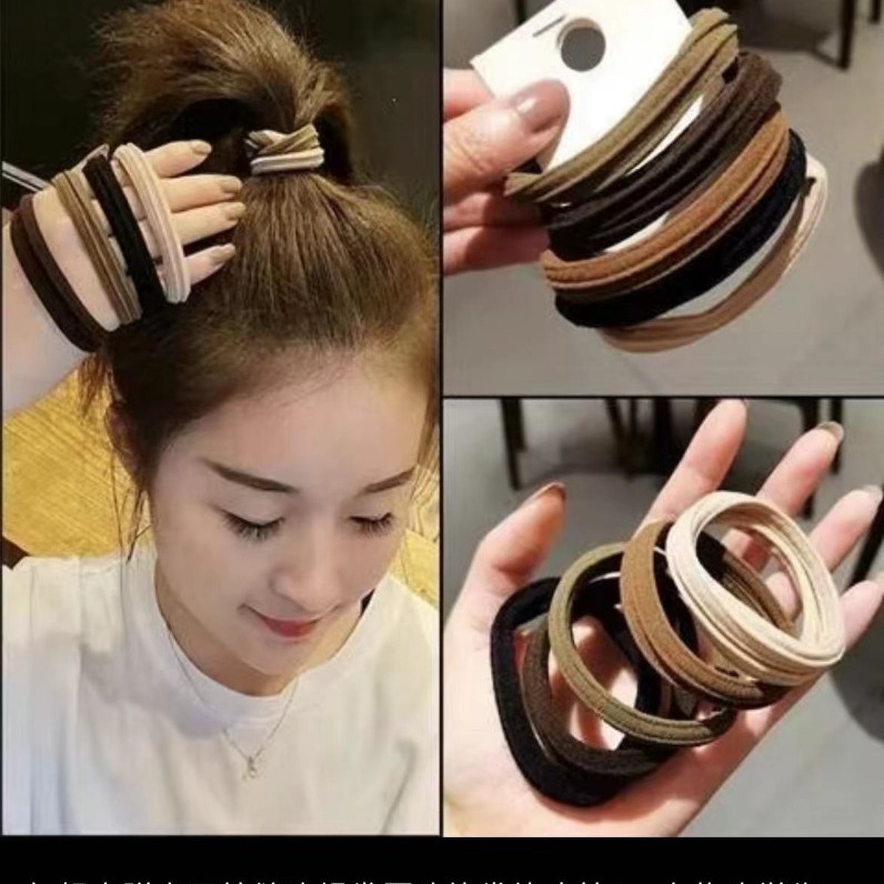 Hair Ties for Women Soft Blonde Hair Ponytail Holders Thick Pony Tails Hair Ties No Damage Seamless Hair Bands Elastic Holders for Heavy Hair