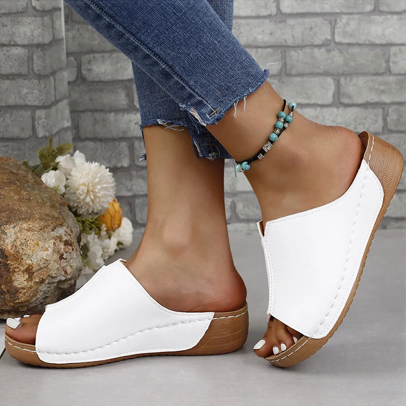 Shoes Woman 2024 Trend Women Sandals Wedge Summer Shoes For Women Heels Sandalias Mujer Wedges Slippers Women's Summer