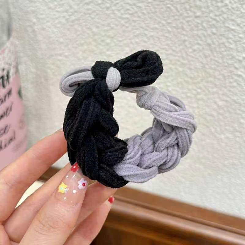 High-Elastic Dopamine Style Hair Scrunchies - Bold & Braided Design for All Hair Types