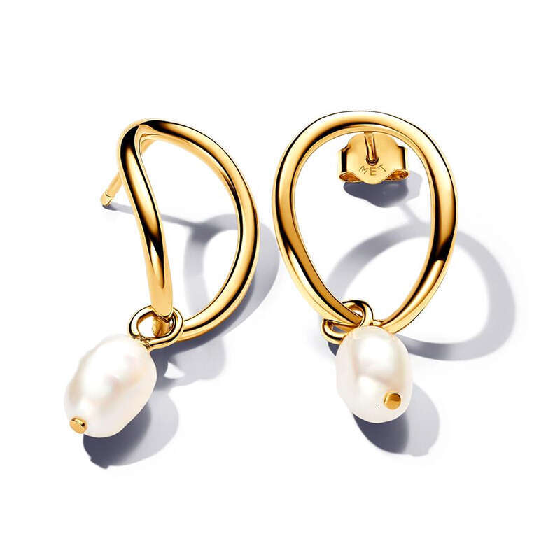 2024 New 18K Gold Plated Designer earring 925 Pure Silver Boutique Irregular Zircon and Pearl Series Earrings for Women's Jewelry Gifts