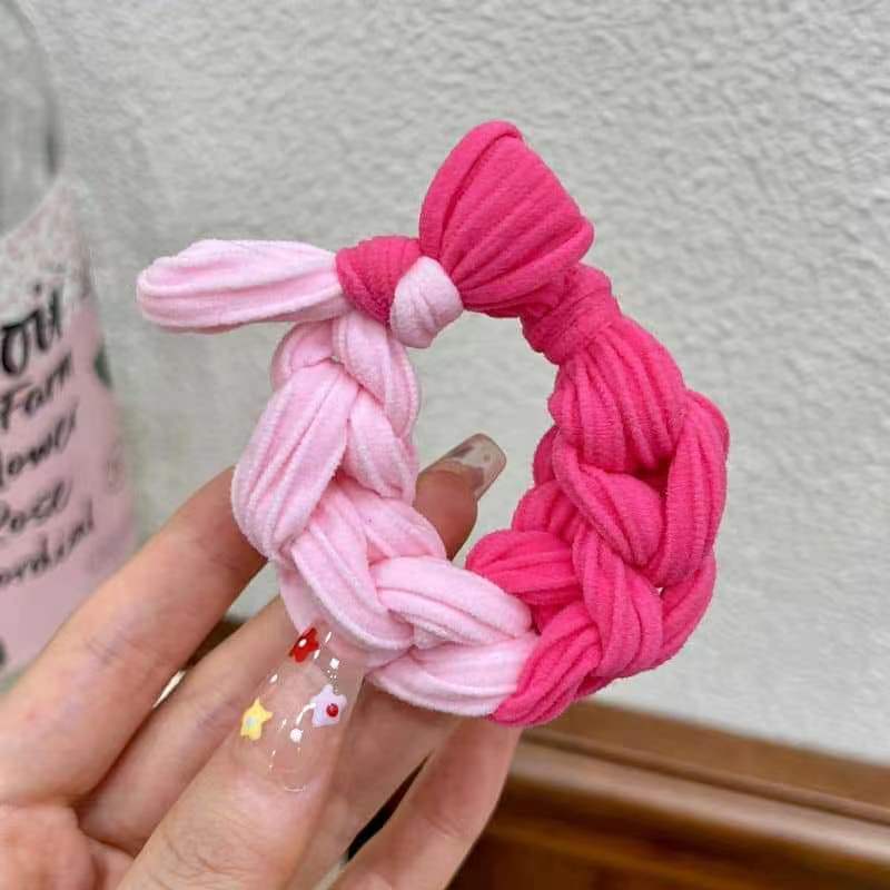 High-Elastic Dopamine Style Hair Scrunchies - Bold & Braided Design for All Hair Types