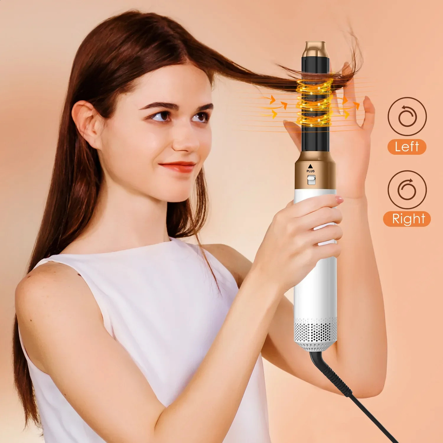5 In 1 -air Brushes Hairdryer Hair Curler and Straightener Automatic Hair Suction Multifunctional Styling Tools Hair Dryer 240914