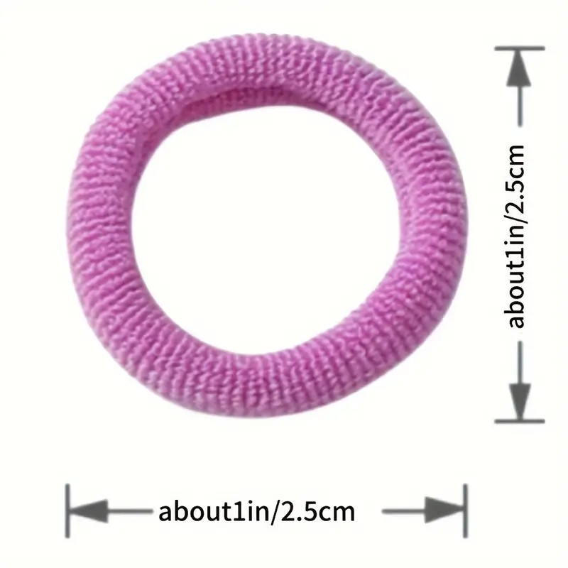 Trendy Girl Hair Accessories - 500 Pieces 2cm No-Seam Elastics, Perfect for Children