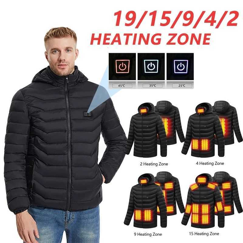 S-2xl hot jacket 2/4/9/15/19 hot jacket Zones electric heating top outdoor hunting hot jacket CL240924