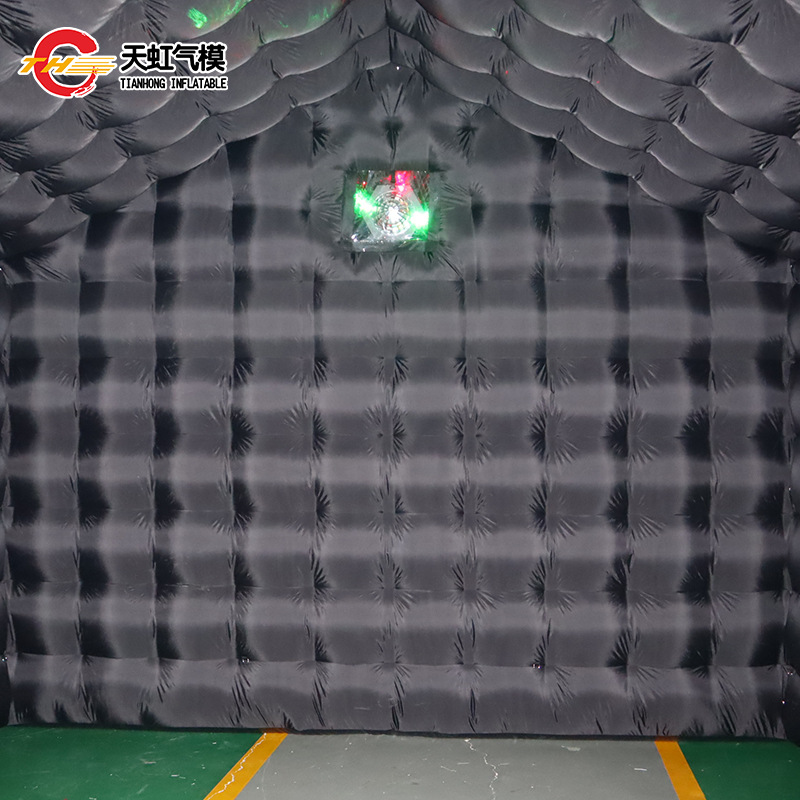 wholesale Outdoor Activities With blower Giant Black Portable Disco Nightclub Mobile Night Club Inflatable Party Tent