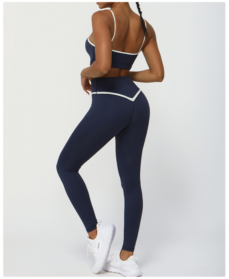A2352 Yoga Set Women Two Pieces Sets bralette Gym Sports Tracksuits Bra Fitness Leggings Workout Sports Clothes