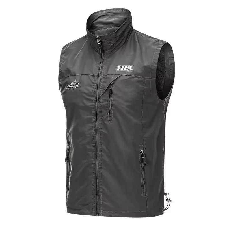 FOX RIDE racing sleeveless waterproof bicycle jacket mens MTB windbreaker bicycle clothing motorcycle jacket Gilet Ciclismo Y240924