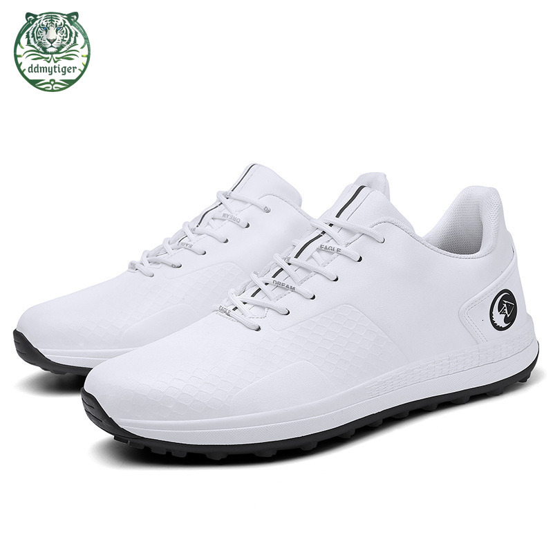 ddmytiger Large size golf shoes waterproof, non slip, nail free shoes, outdoor casual sports for men, straight A ddmythur