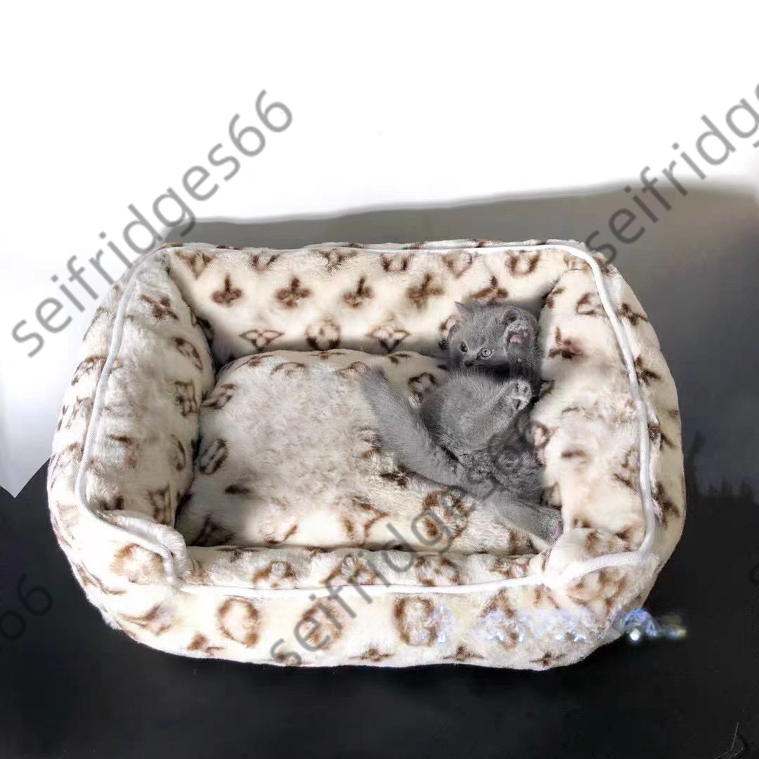 Pet Fur Nest Plush Dog Nest Teddy Pug French Fighting Dog Mat Thickened Cat Nest Warm Trendy Brand Ins Style Universal