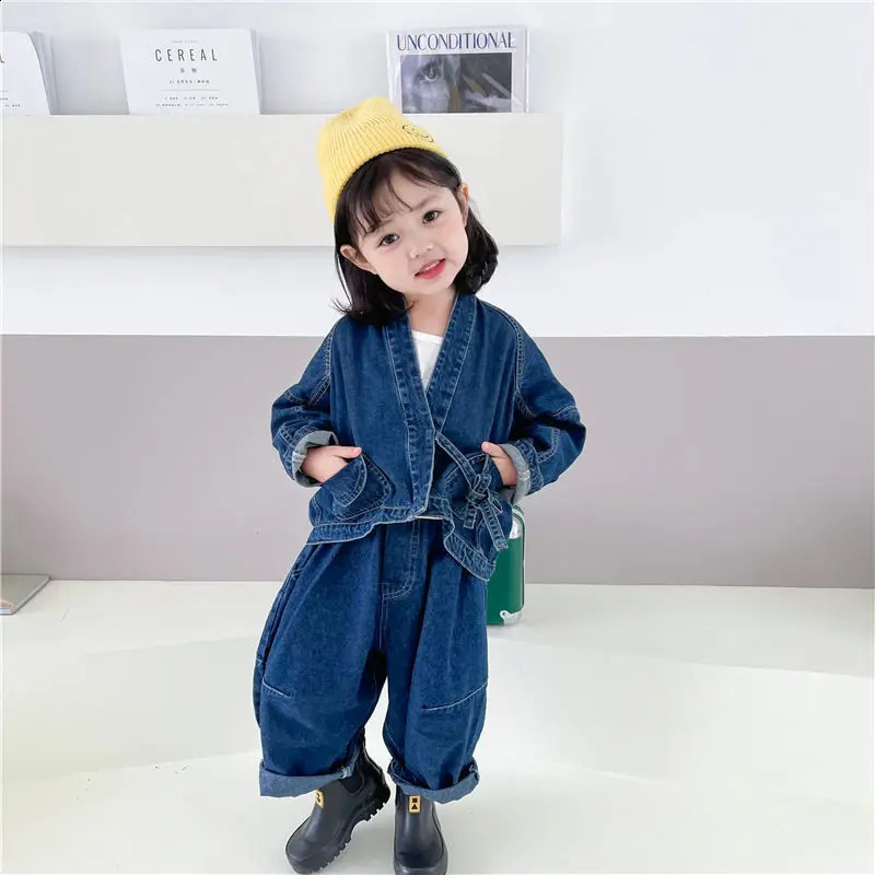 Children Clothes Kids Suit demin jacketjeans Pant Winter Spring baby Boys clothing set Tracksuit outfit 2-8 years 240913