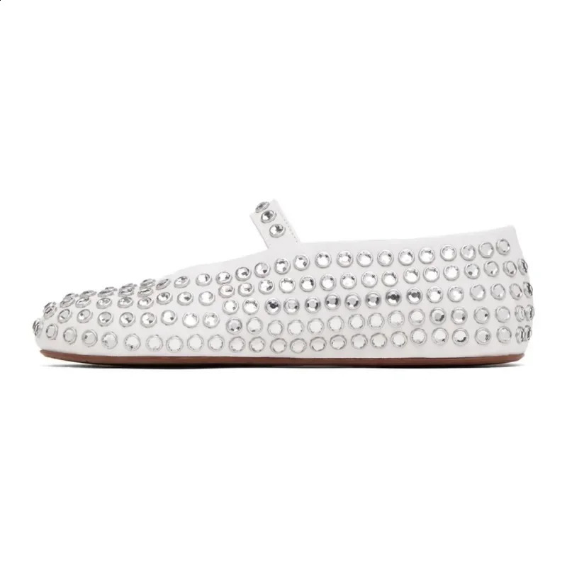 Womens flat shoes vulcanized cushion dia hot rivets Mary Jane womens screw crystal ballet Lolita dh320680