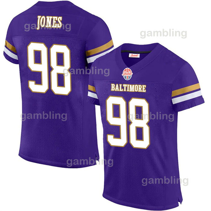 2024 Custom Derrick Herny 8 Lamar Jacksons Football Jersey Mens/Womens/Youth Customized Any Name Number Jerseys Wear
