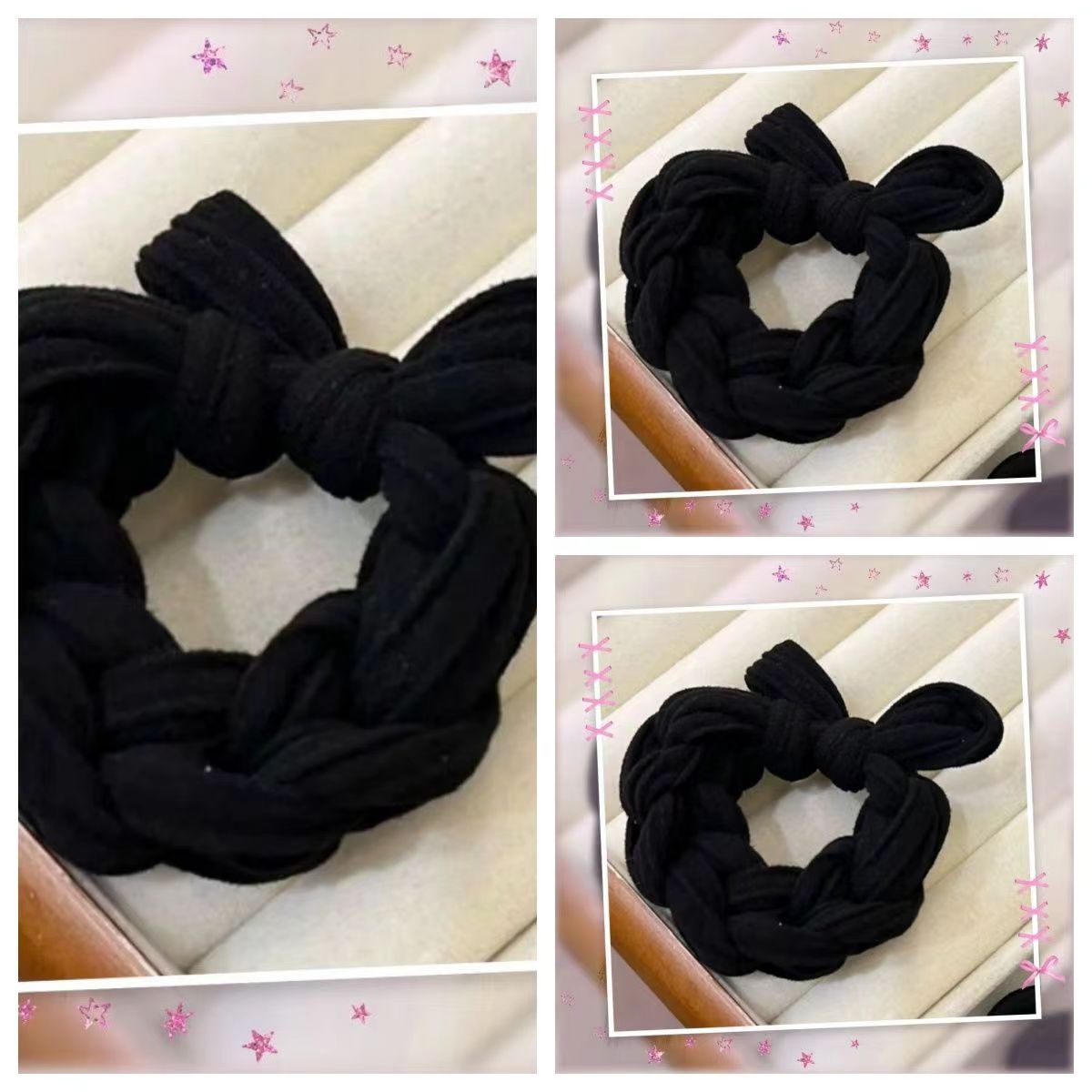 High-Elastic Dopamine Style Hair Scrunchies - Bold & Braided Design for All Hair Types