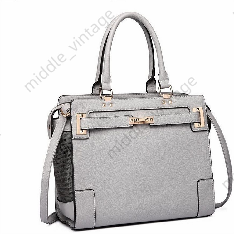 Ins Same Trendy Brand PU Material Portable Fashion Dog Poodle Chihuahua Outing Breathable Mesh Pet Bag