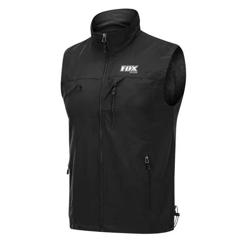 FOX RIDE racing sleeveless waterproof bicycle jacket mens MTB windbreaker bicycle clothing motorcycle jacket Gilet Ciclismo Y240924