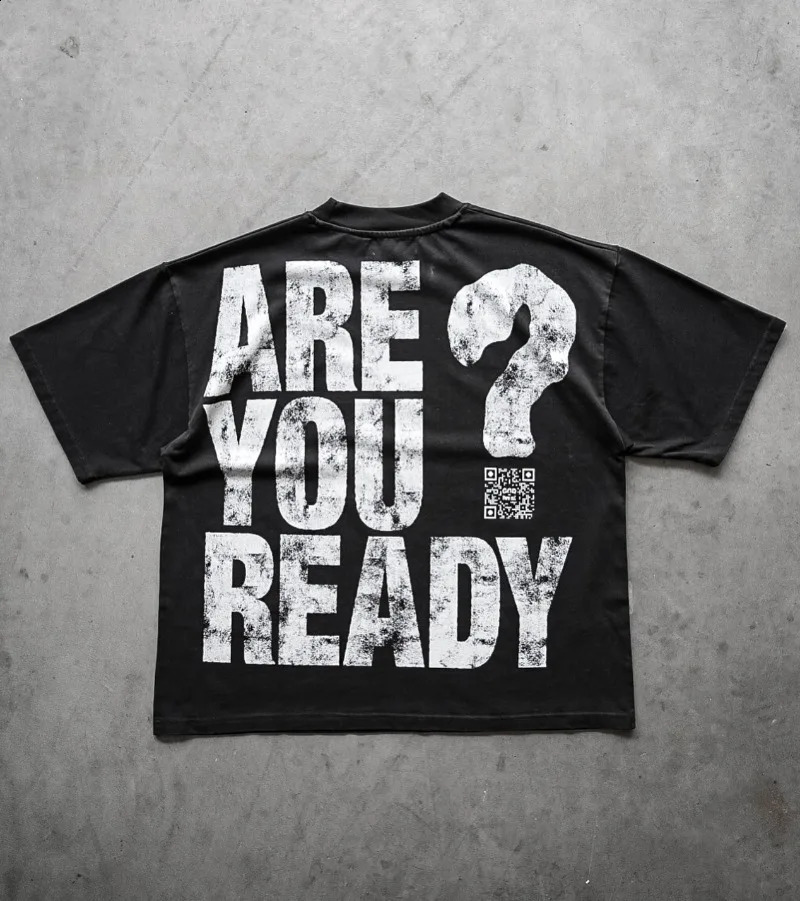 Y2k streetwear trend letter pattern oversized Tshirt mens fashion Harajuku loose round neck short sleeved shirt clothes 240924