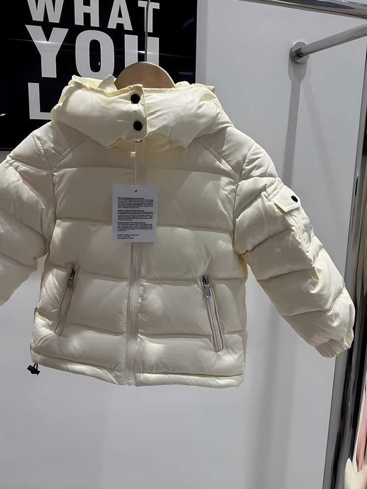 Down Coat Kids Children's down jacket off cap short winter thickening boys and girls children warm three anti-bright coat tide Q240924