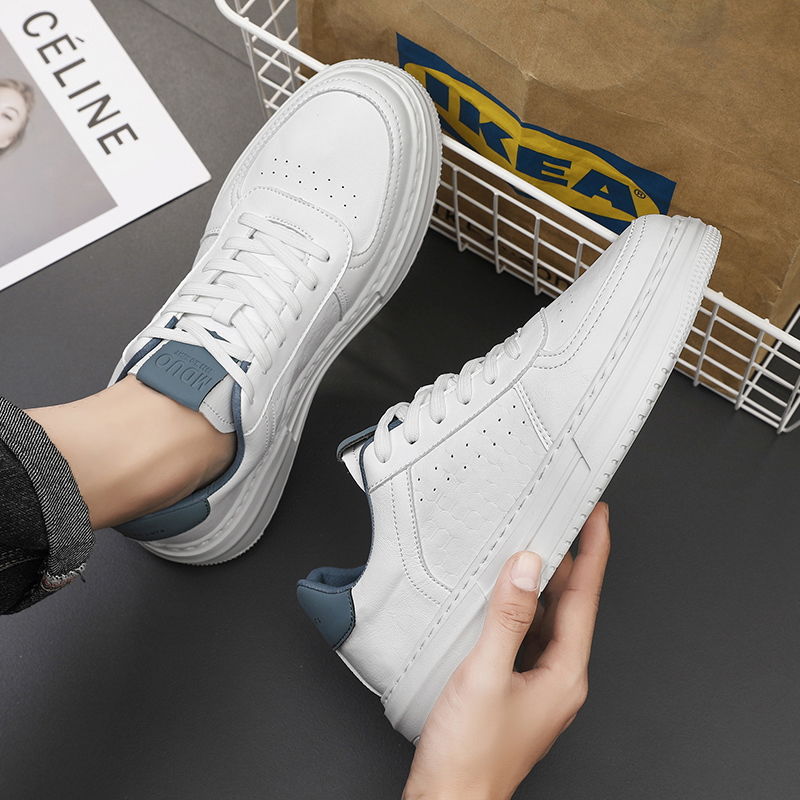 Men Casual Fashion Mesh Breathable Trendy Versatile White Shoes Triple Khaki Black fashion