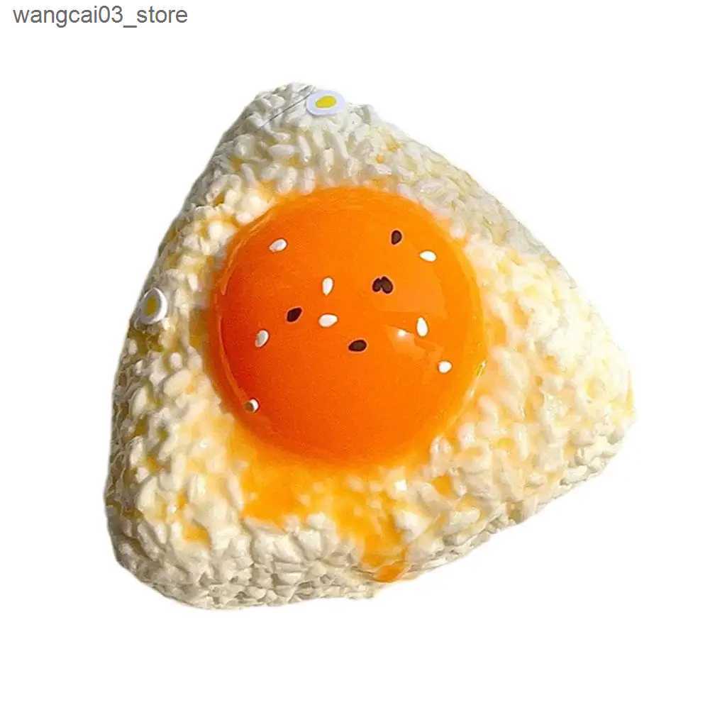 Decompression Toy Squeeze Toy Soft Egg Yolk Rice Ball Tpr New Fidget Toy Stress Relief Novelty Gift For Kids Adults N9m1 L240910