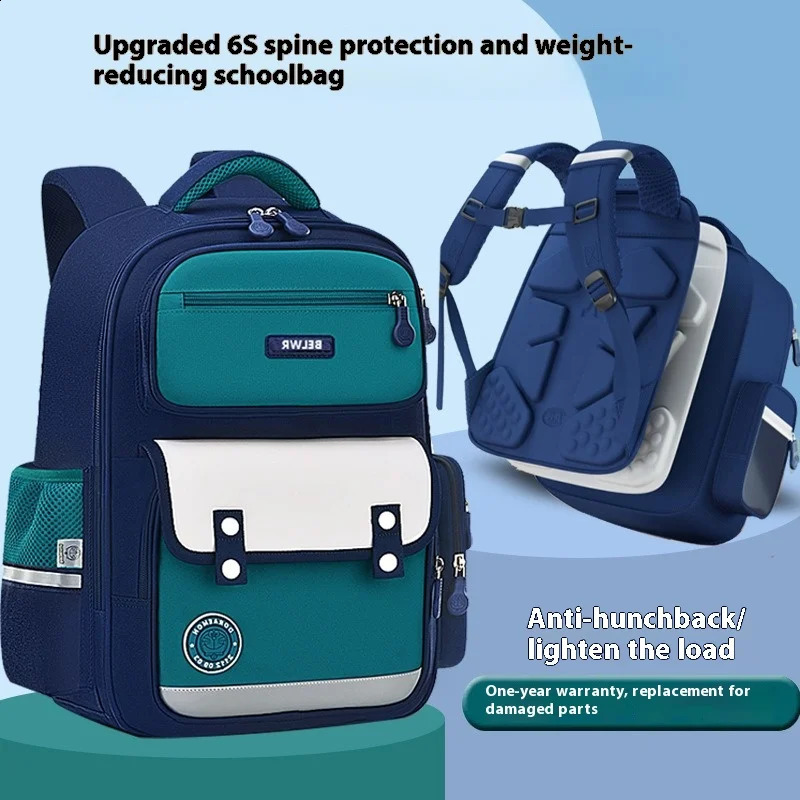 British elementary school backpack boys and girls 135th grade ridge protection lightweight large capacity 240724