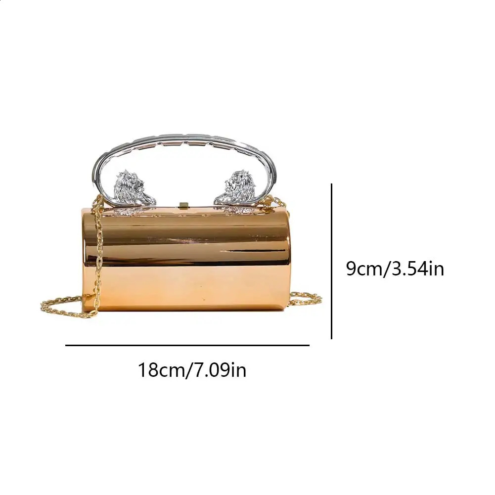 Acrylic clutch wallet with chain womens mini night bag solid shoulder wedding ball 240724