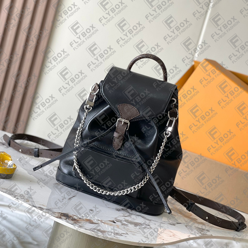 M12587 Montsouris Bag Backpack Book Schoolbag Rucksack Packsacks Totes Handbag Shoulder Bag Woman Fashion Casual Luxury Designer Top Quality Fast Delivery