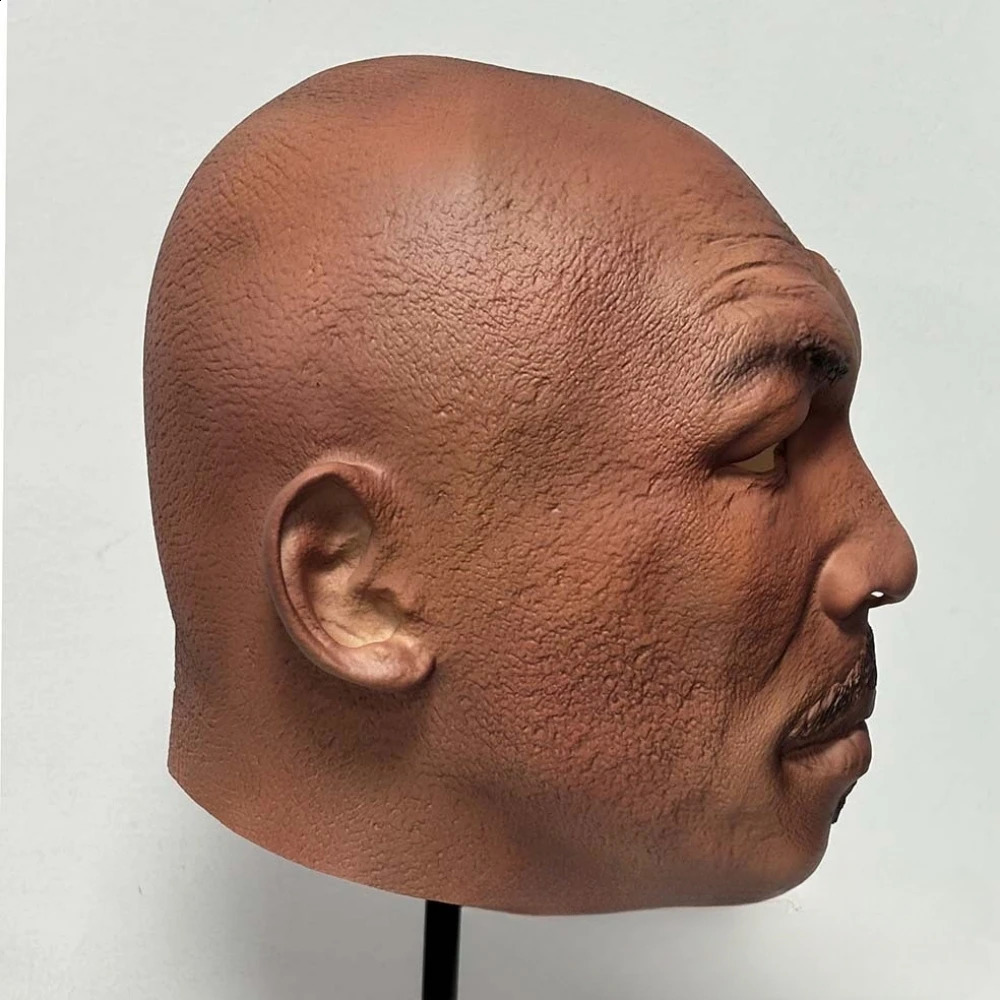 1 piece of Mike Tyson mens boxing champion mask adult makeup cosplay carnival party celebrity costume latex 240923