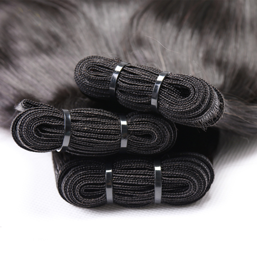 100% Human Hair High Quality Straight Double Drawn Raw Virgin Hair